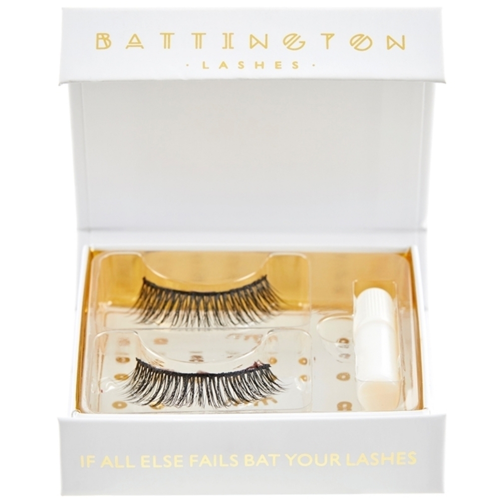 BATTINGTON‎ Monroe 3D Handmade Silk Lashes Volume Glue Kit Black Up to 25 Uses